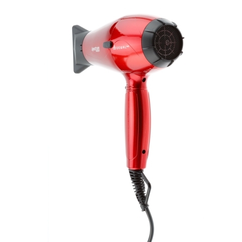 03-109 Red DEWAL Фен Spectrum Compact черный, 2100 Вт, ионизация, 2 насадки