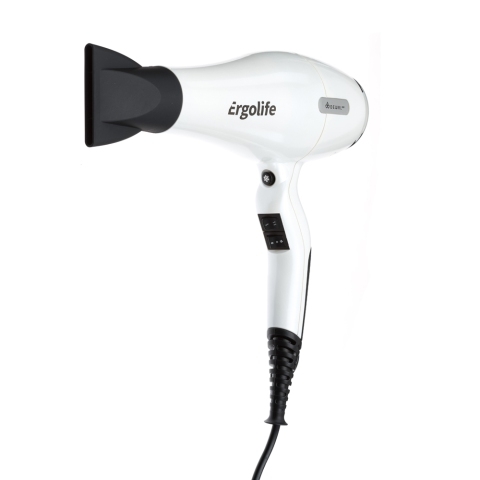 03-001 White DEWAL Фен ErgoLife, белый, Soft Touch, 2200 Вт