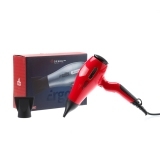 03-002 Red DEWAL Фен ErgoLife Compact красный, 2000 Вт, ионизация, 2 насадки