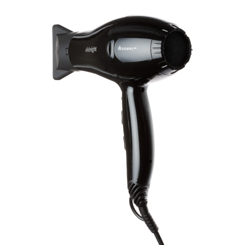 03-107 Black DEWAL Фен Midnight 2000 Вт, 2 насадки, ионизация