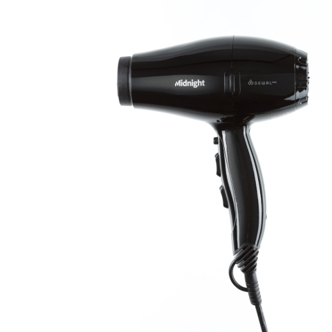 03-107 Black DEWAL Фен Midnight 2000 Вт, 2 насадки, ионизация