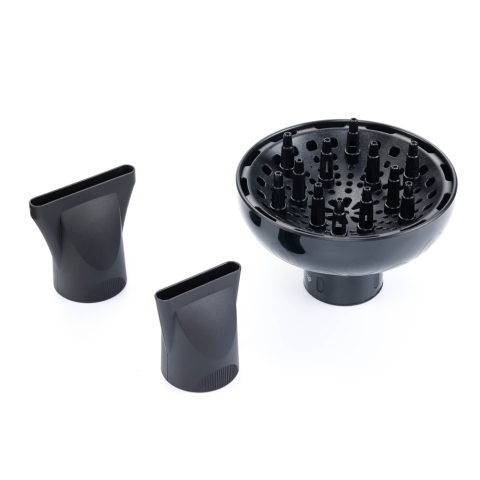 03-111 Black DEWAL Фен Pro Style, 2000 Вт, 2 насадки и диффузор