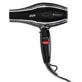 03-111 Black DEWAL Фен Pro Style, 2000 Вт, 2 насадки и диффузор