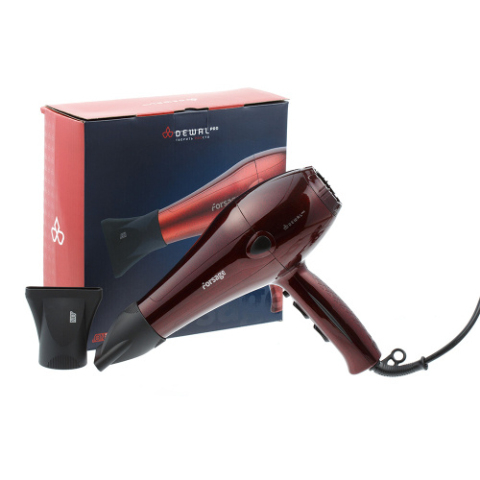 03-106 Red DEWAL Фен Forsage красный, 2200 Вт, ионизация