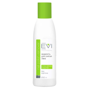EVI Жидкость для снятия лака без ацетона 250 мл.