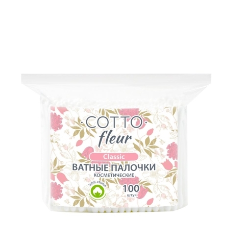 Ватные палочки Cotto viva 100 шт/пакет