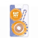 EAT MY Резинка для волос в цвете Апельсиновый леденец, 3 шт.