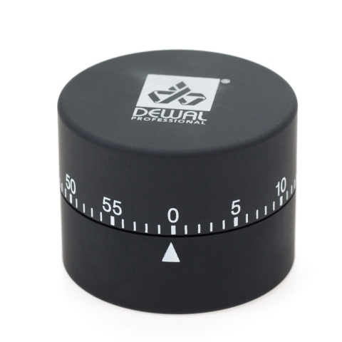 NTM11black DEWAL Таймер механический круглый, черный, 4,5*6 см