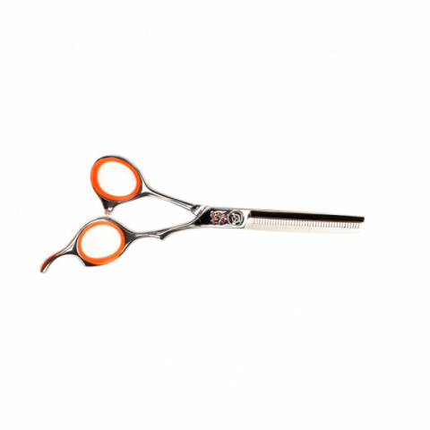 TQ15540S Ножницы парикмахерские филировочные 5,5" TAYO ORANGE, 40 зубцов, эргономичные