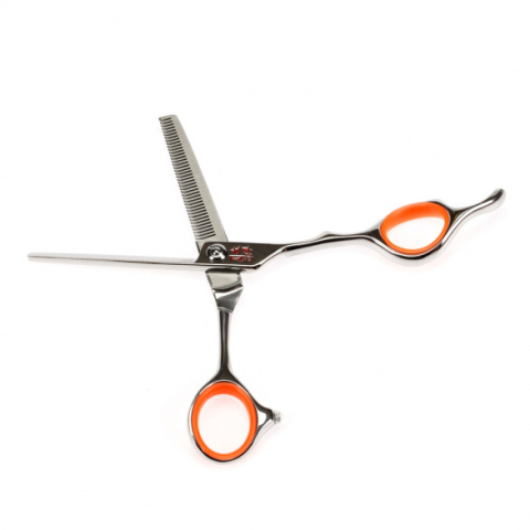 TQ15540S Ножницы парикмахерские филировочные 5,5" TAYO ORANGE, 40 зубцов, эргономичные