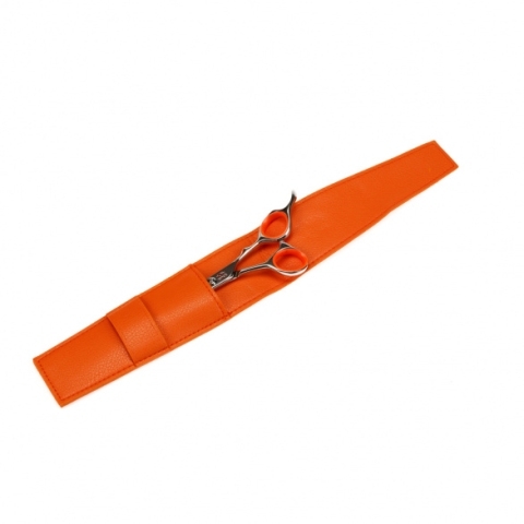 TQ15540S Ножницы парикмахерские филировочные 5,5" TAYO ORANGE, 40 зубцов, эргономичные