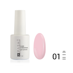 Гель-лак PASHE Nude Collection №01 камуфлирующий йогуртовый, 9 мл.