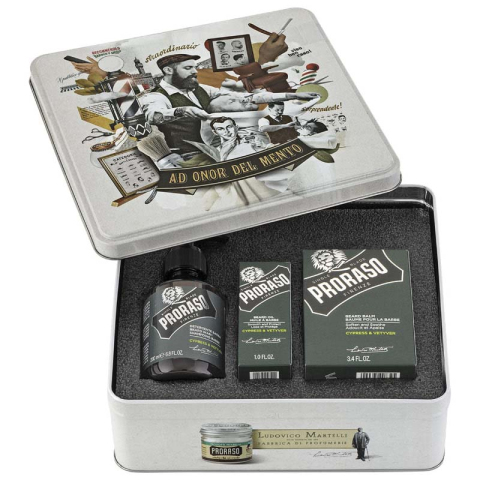 PRORASO Набор для ухода за бородой Cypress & Vetyver