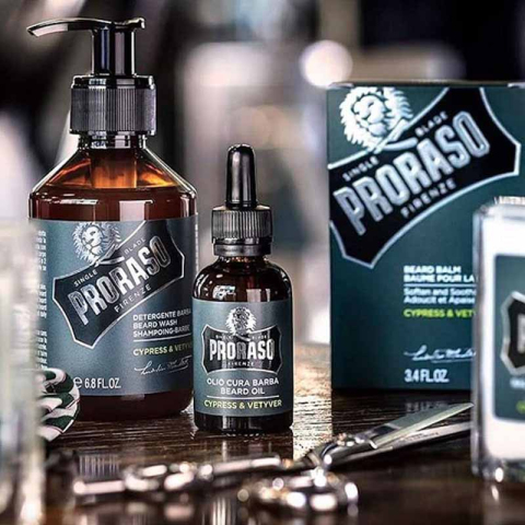 PRORASO Набор для ухода за бородой Cypress & Vetyver