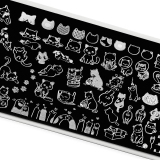 TNL Пластина для стемпинга №108 Premium - mini Kitty