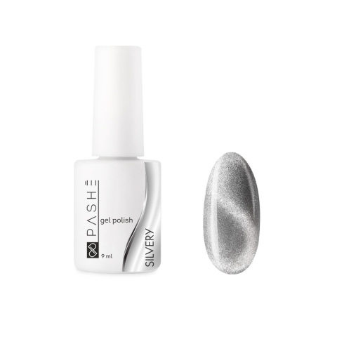 Гель-лак PASHE Кошачий глаз Silvery, 9 мл.