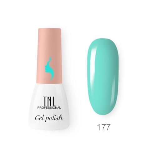 TNL Гель-лак 8 Чувств Mini №177 голубая лагуна, 3,5 мл.