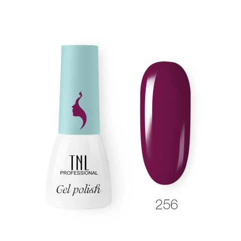 TNL Гель-лак 8 Чувств Mini №256 бордовый пион, 3,5 мл.