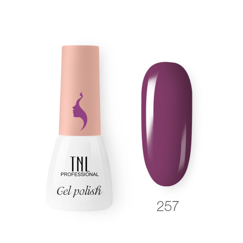 TNL Гель-лак 8 Чувств Mini №257 сладкий чернослив, 3,5 мл.