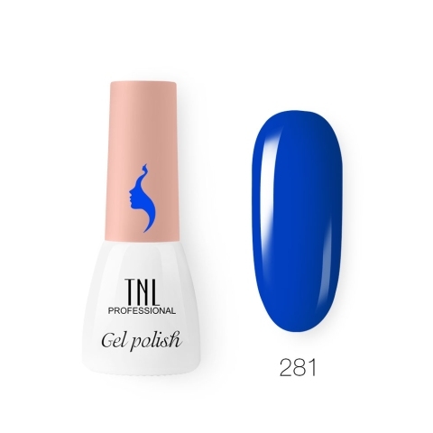 TNL Гель-лак 8 Чувств Mini №281 электро-синий, 3,5 мл.