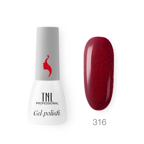 TNL Гель-лак 8 Чувств Mini №316 ягодный блеск, 3,5 мл.
