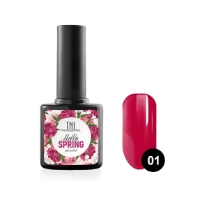 TNL Гель-лак Hello Spring №01 малиновый, 10мл.