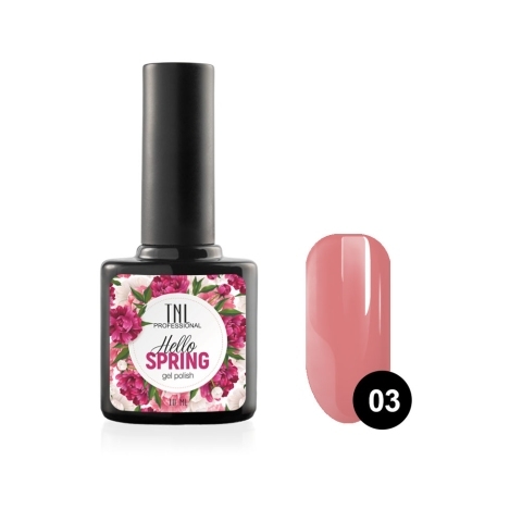 TNL Гель-лак Hello Spring №03 розово-коралловый, 10 мл.