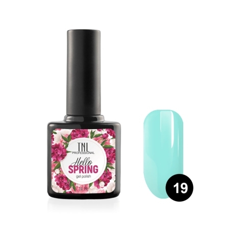 TNL Гель-лак Hello Spring №19 бирюзовый, 10 мл.