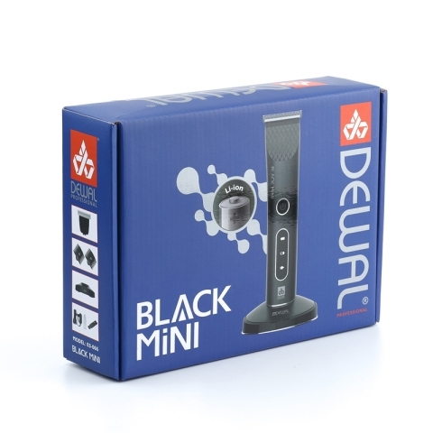 03-066 DEWAL Машинка для стрижки BLACK Mini, 5500 об/мин., Т-нож 32 мм, 0,3 мм, 2 насадки