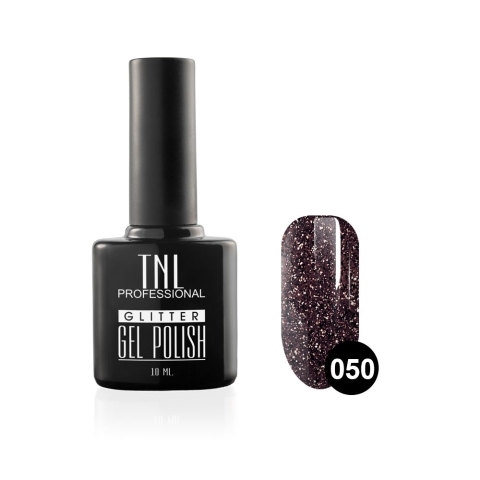 TNL Гель-лак Glitter №50 Ультрамариново-синий, 10 мл.