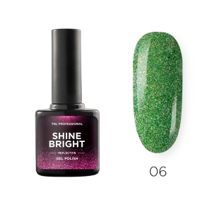 TNL Гель-лак Shine bright №06 - Изумрудная вуаль, 10 мл.