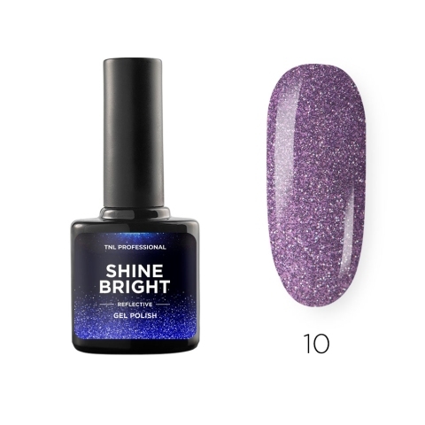 TNL Гель-лак Shine bright №10 - Космическая бабочка, 10 мл.