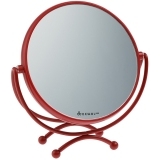 MR-320 red DEWAL Зеркало в красной оправе 18,5*19 см.