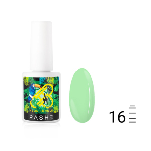 Гель-лак PASHE Neon Jungle №16 - Мятный, 9 мл.