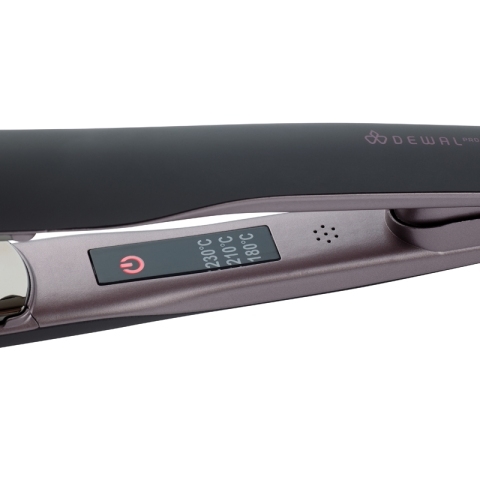 03-800 DEWAL Grey Щипцы-выпрямители Pro Intense 29*100 мм, терморегулятор, титановое покрытие, 53 Вт