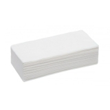 Полотенце ЭКО 35*70 пачка вискоза белый 50 (№ 50 шт) White line