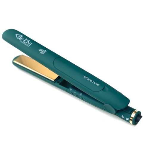 BE125 Gold Titan Утюжок для выпрямления волос, 180-210 С, с золотым зеркальным титановым покрытием