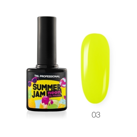 TNL Гель-лак Neon Summer Jam №03 - Неоновый лимонный, 10 мл.