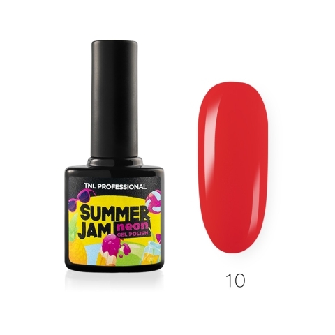 TNL Гель-лак Neon Summer Jam №10 - Неоновый арбуз, 10 мл.