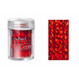 1990 Ru Nail Фольга цвет Красная голография, 1,5 м, туба
