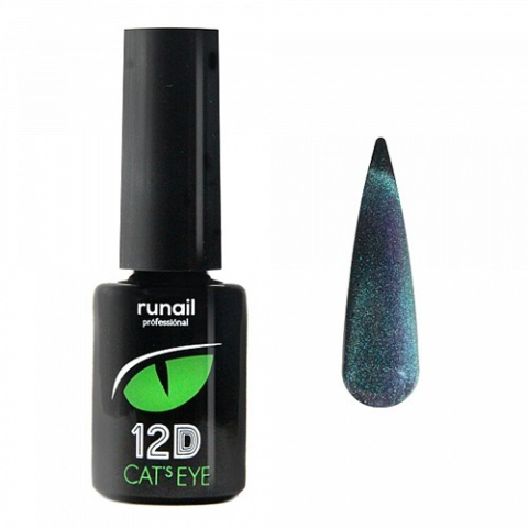 4900 RuNail Гель-лак Cat's eye 12D, 6 мл.