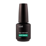 7636 RuNail Топ Матовый Coat Soft Touch, БЕЗ л/с, 15 мл.
