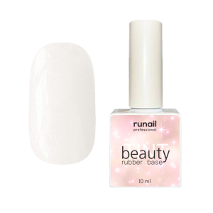6837 RuNail Каучуковая база Beauty TINT Shimmer, 10 мл.