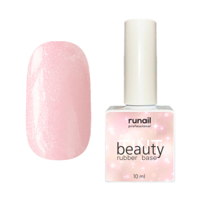 6841 RuNail Каучуковая база Beauty TINT Shimmer, 10 мл.