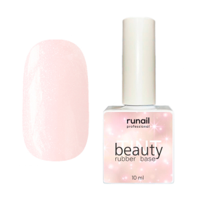6842 RuNail Каучуковая база Beauty TINT Shimmer, 10 мл.