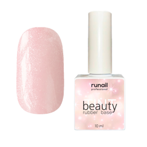 6843 RuNail Каучуковая база Beauty TINT Shimmer, 10 мл.
