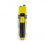 03-082 Yellow DEWAL Barber Style Neon Шейвер для проработки контуров бороды 7000 об/мин, аккум., 2 бр.гол.