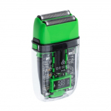 03-082 Green DEWAL Barber Style Neon Шейвер для проработки контуров бороды 7000 об/мин, аккум., 2 бр.гол.
