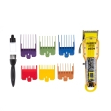 03-081 Yellow DEWAL Машинка для стрижки Barber Style Neon 6000 об/мин, аккум/сет., нож 45 мм., 6 насадок 0,8-2,0 мм