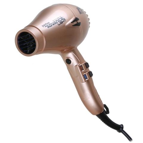 0901-Adv Lightgold Фен PARLUX Advance Light Ceramic+Ionic светло-золотой , 2200 Вт, 2 насадки, ионизация